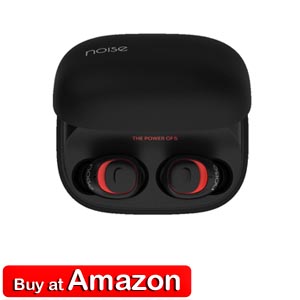 Noise Shots X5 Charge True Wireless Earphones with 2200mah Charging Case (Racing Red)